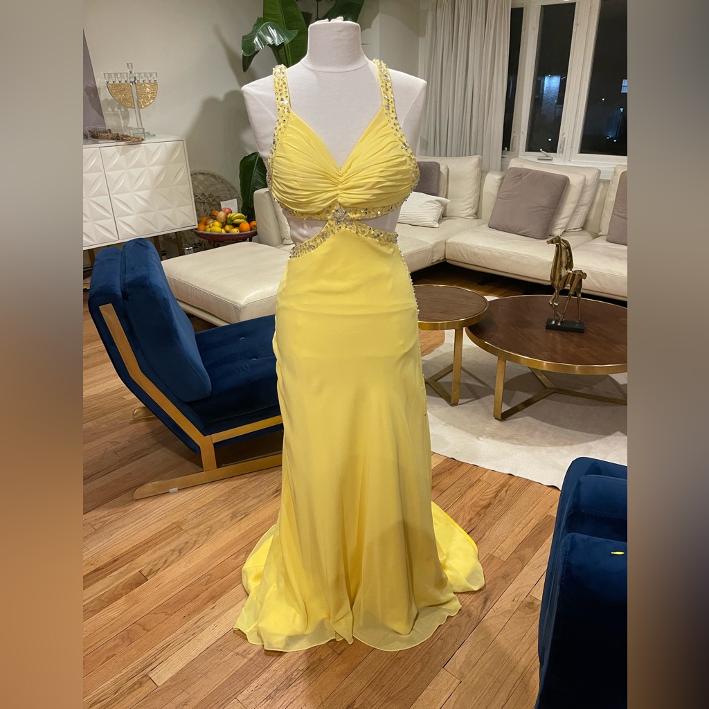 Yellow Prom Long Dress